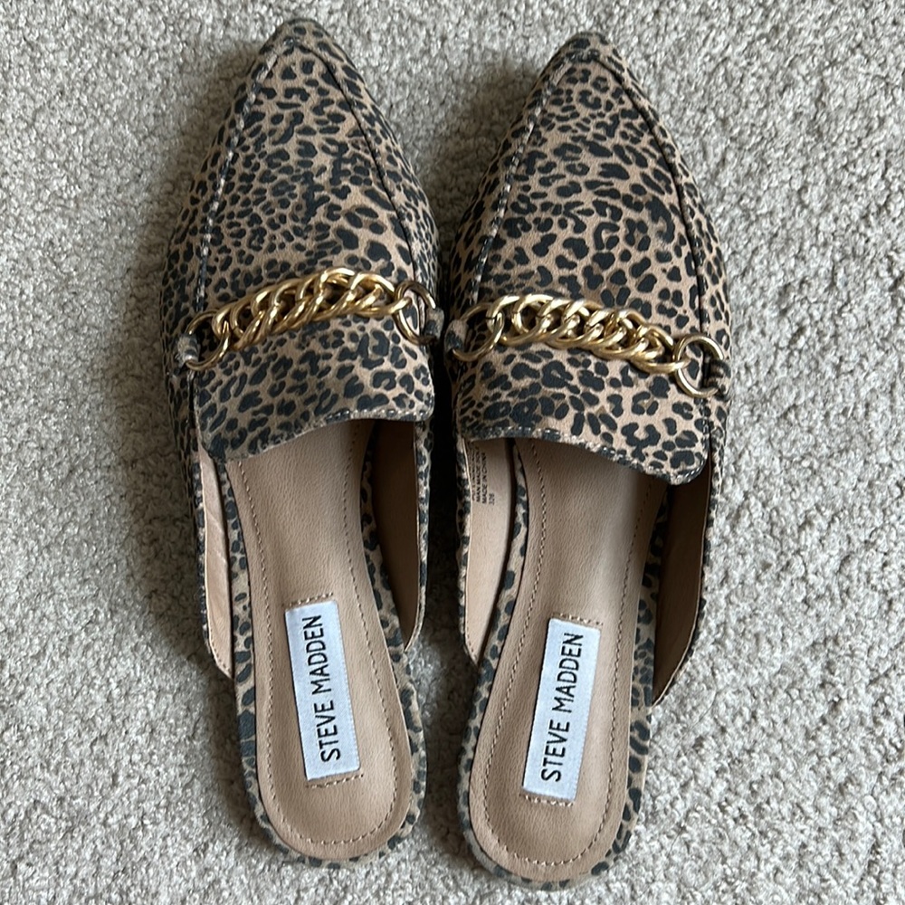 Steve Madden Forever Leopard Chain Mule